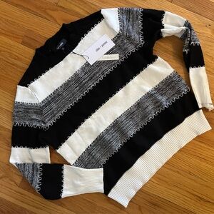 Chloe + Jasmine b&w striped sweater
